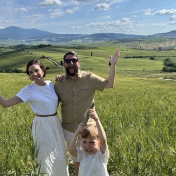 Família na Val d'Orcia, Toscana